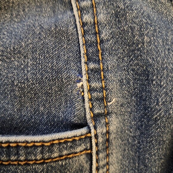 C ESTABLISHED 1946 DENIM CARGO PANTS JEANS SIZE 10 HI RISE SOFT POCKETS - Picture 9 of 11